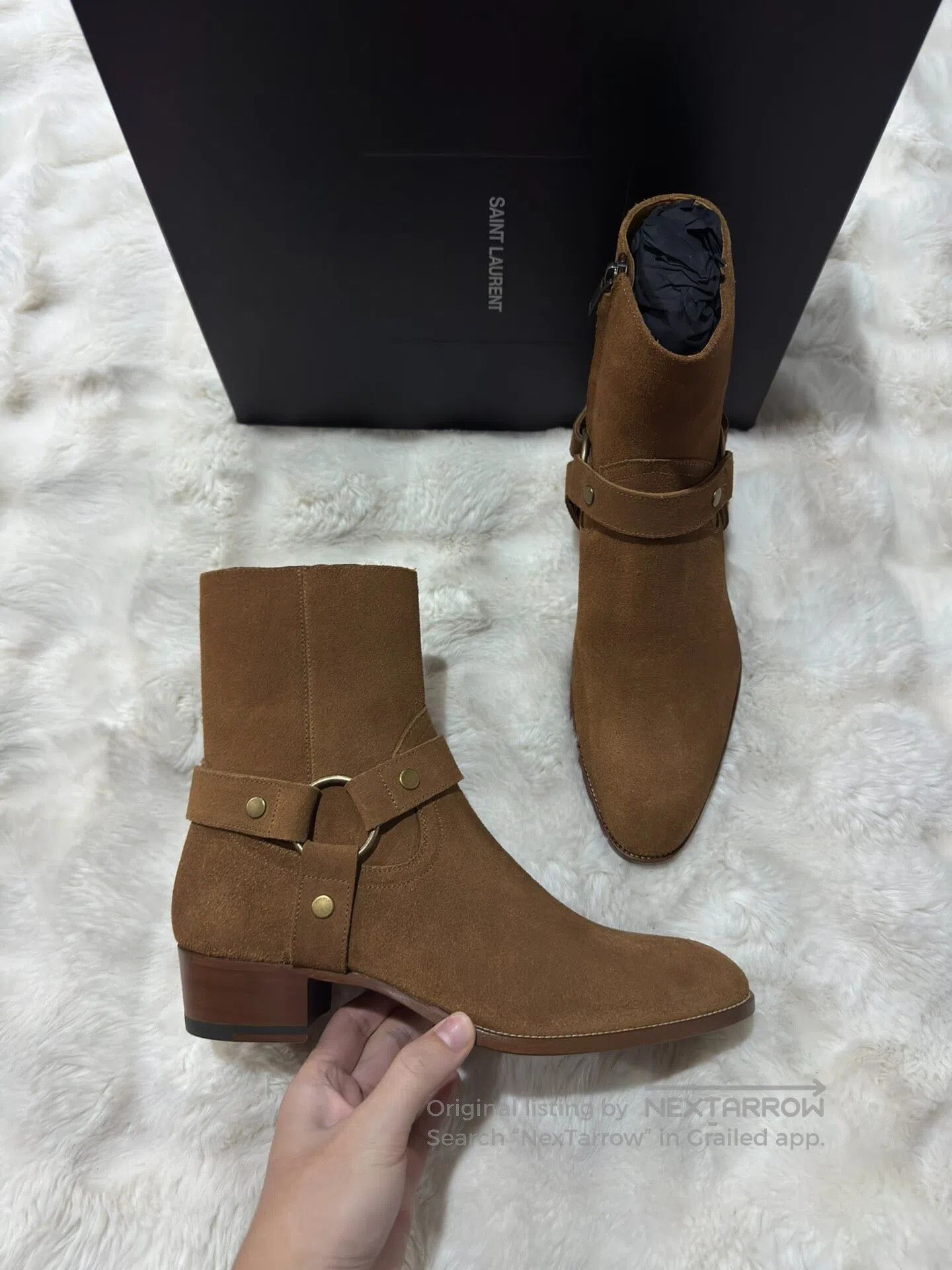 Saint Laurent Paris Saint Laurent Paris Suede Chelsea boots| Size US 8 / EU 41 - 1 Thumbnail