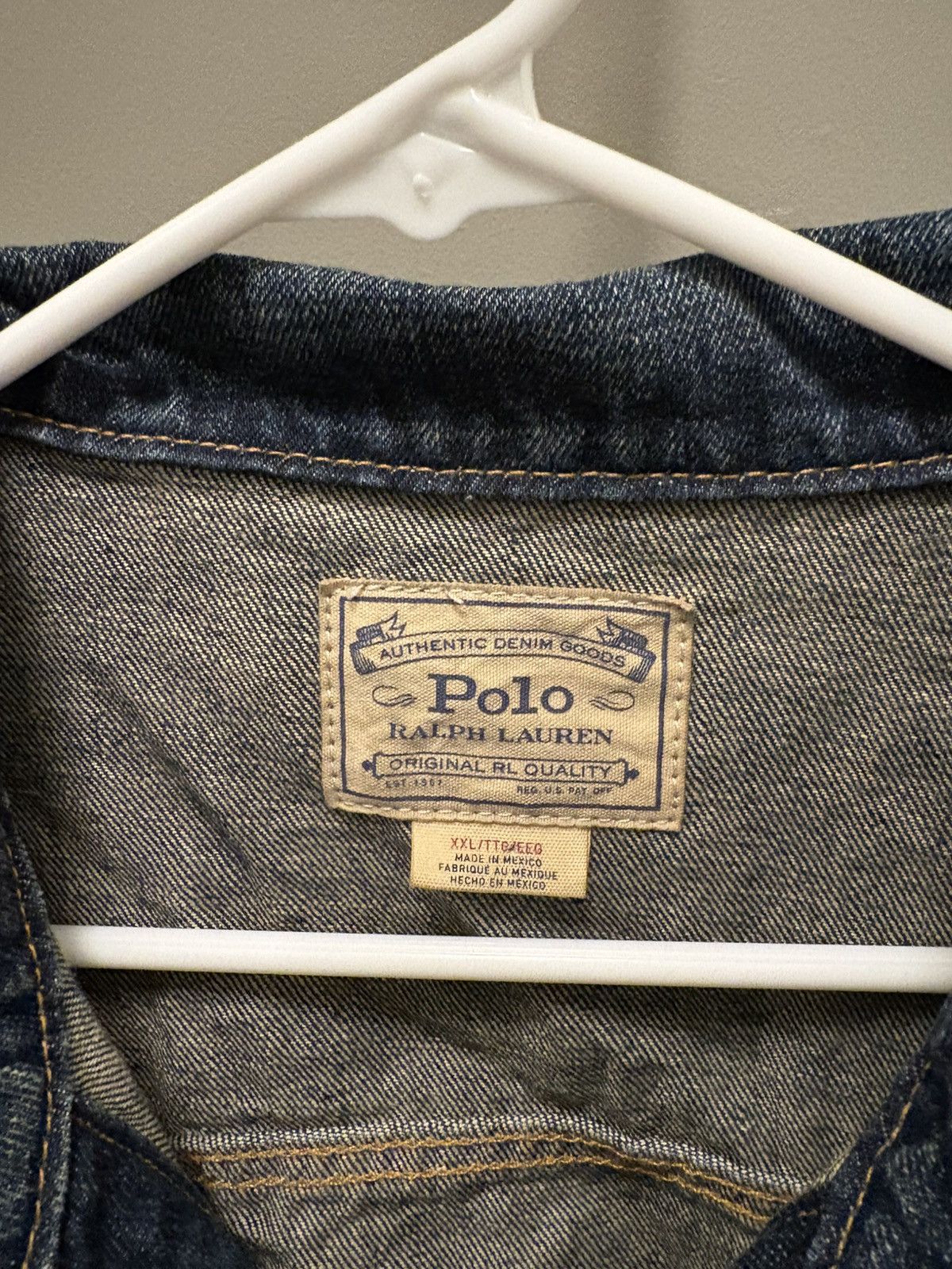 Polo Ralph Lauren Polo Ralph Lauren Denim Jacket Size US XXL / EU 58 / 5 - 2 Thumbnail