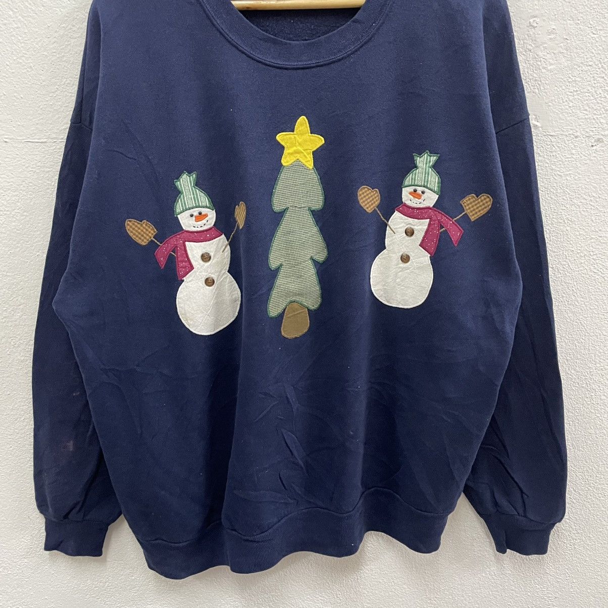 Jerzees × Vintage 🔥Vintage Jerzees Graphic Of Christmas Logo Sweatshirts Size US L / EU 52-54 / 3 - 4 Thumbnail