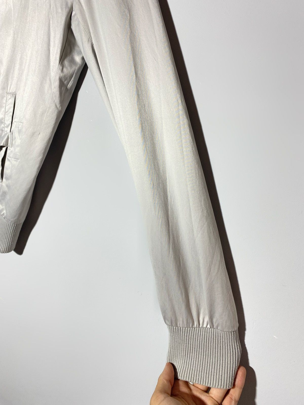Allsaints All Saints A/W 2007 Silver Channel Bomber Jacket Size US L / EU 52-54 / 3 - 12 Thumbnail