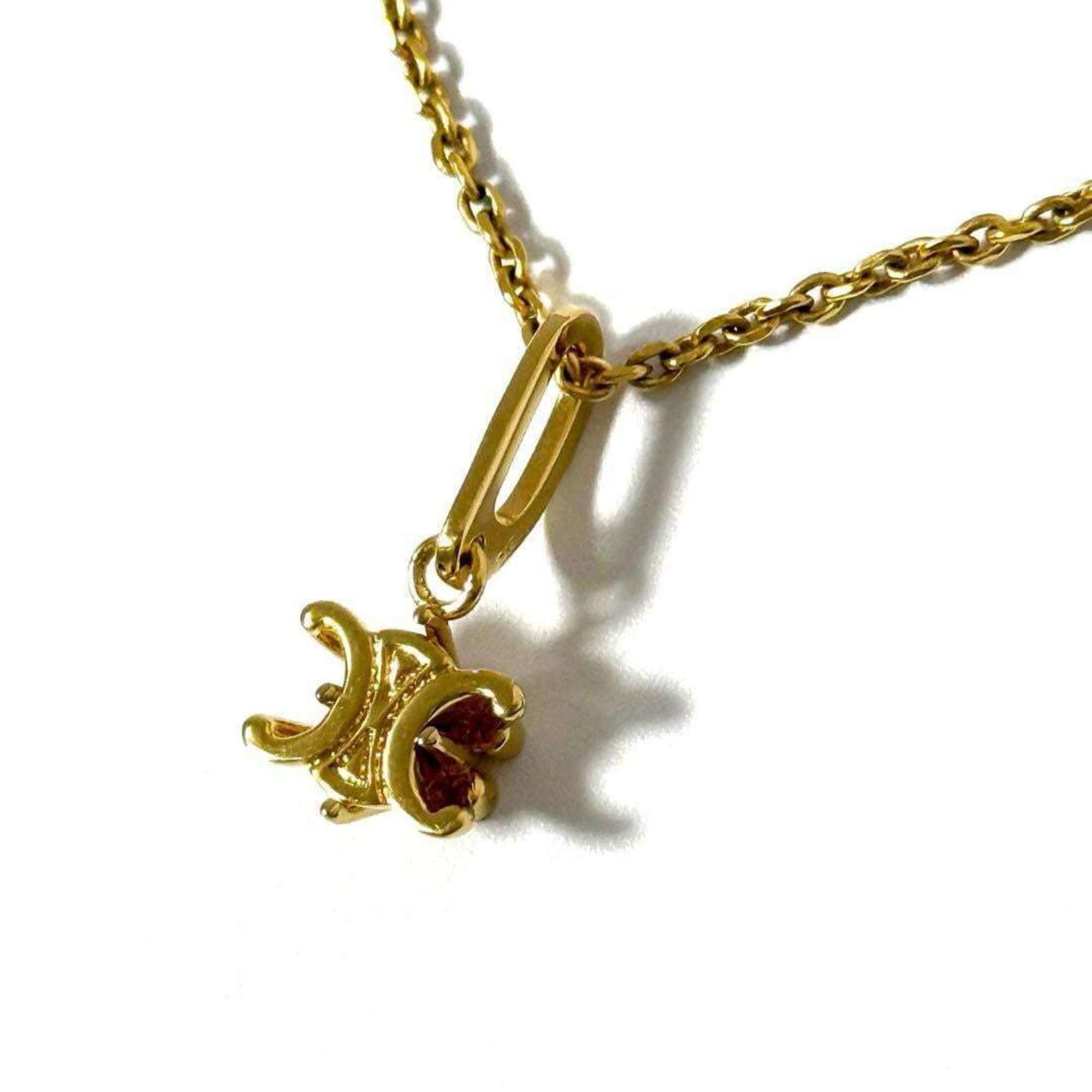 Celine Celine Women's Triomphe Solitaire Necklace Pendant Size ONE SIZE - 1 Thumbnail