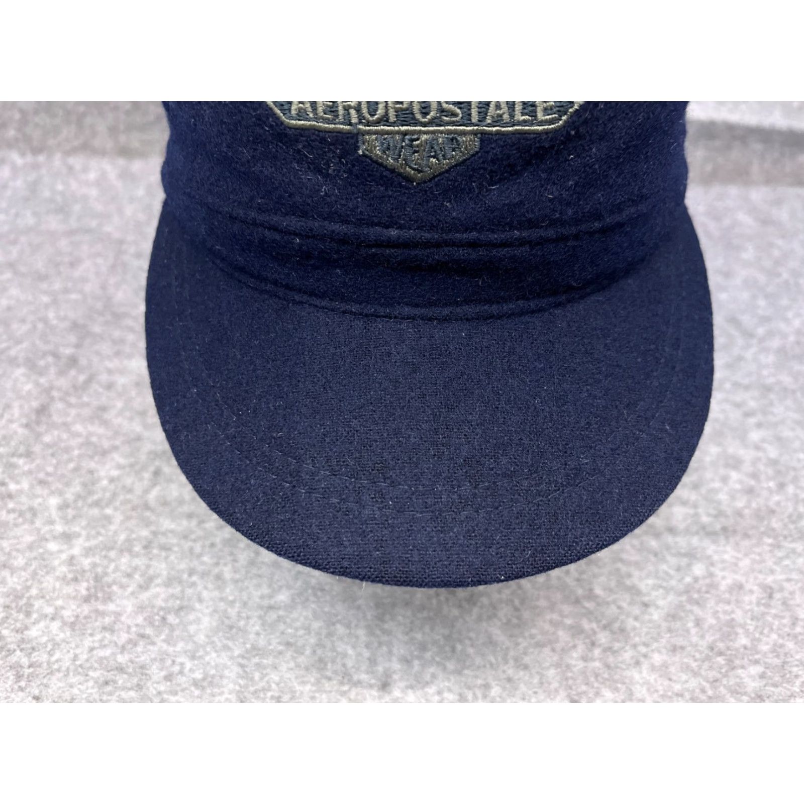 Vintage Aéropostale Army Cap Hat Unisex Adults One Size Blue Knit Wool Blend 90s Style Adjustable Streetwear Men Women Size ONE SIZE - 3 Thumbnail