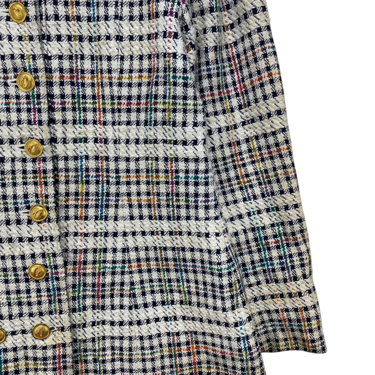 Oscar De La Renta 💥Vintage Oscar De La Renta Multicolour Checked Jacket Size M / US 6-8 / IT 42-44 - 5 Thumbnail