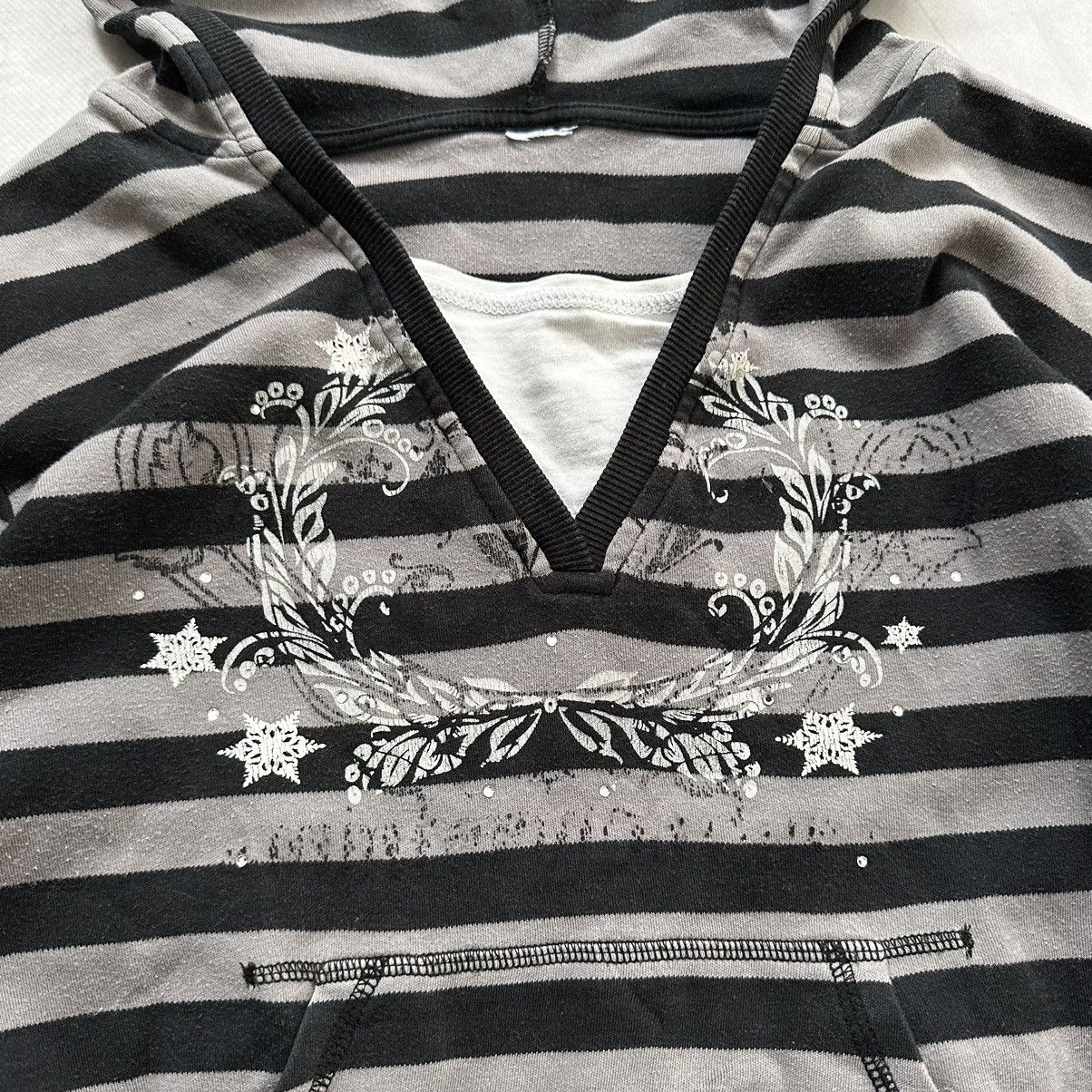 Hysteric Glamour Japan Striped Margiela Vibe Hoodie Hysteric Glamour Style Size S / US 4 / IT 40 - 3 Thumbnail