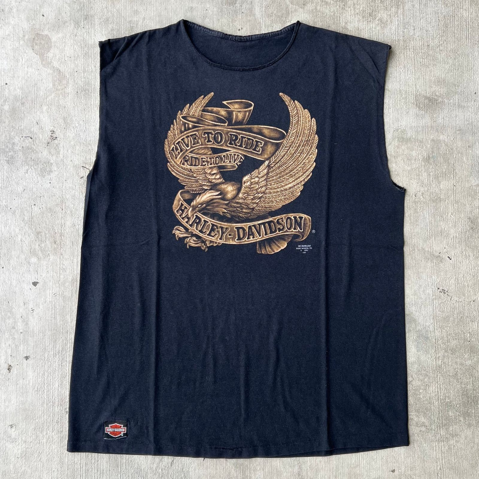 トップス HARLEY DAVIDSON KARTOON EMBLEM 3D