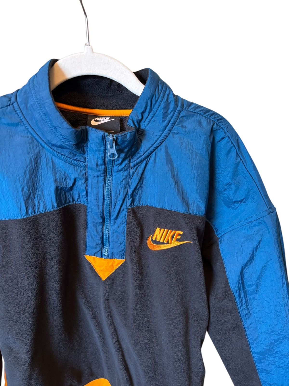 Nike Vintage 90's Nike Fleece Windbreaker Size L / US 10 / IT 46 - 2 Thumbnail