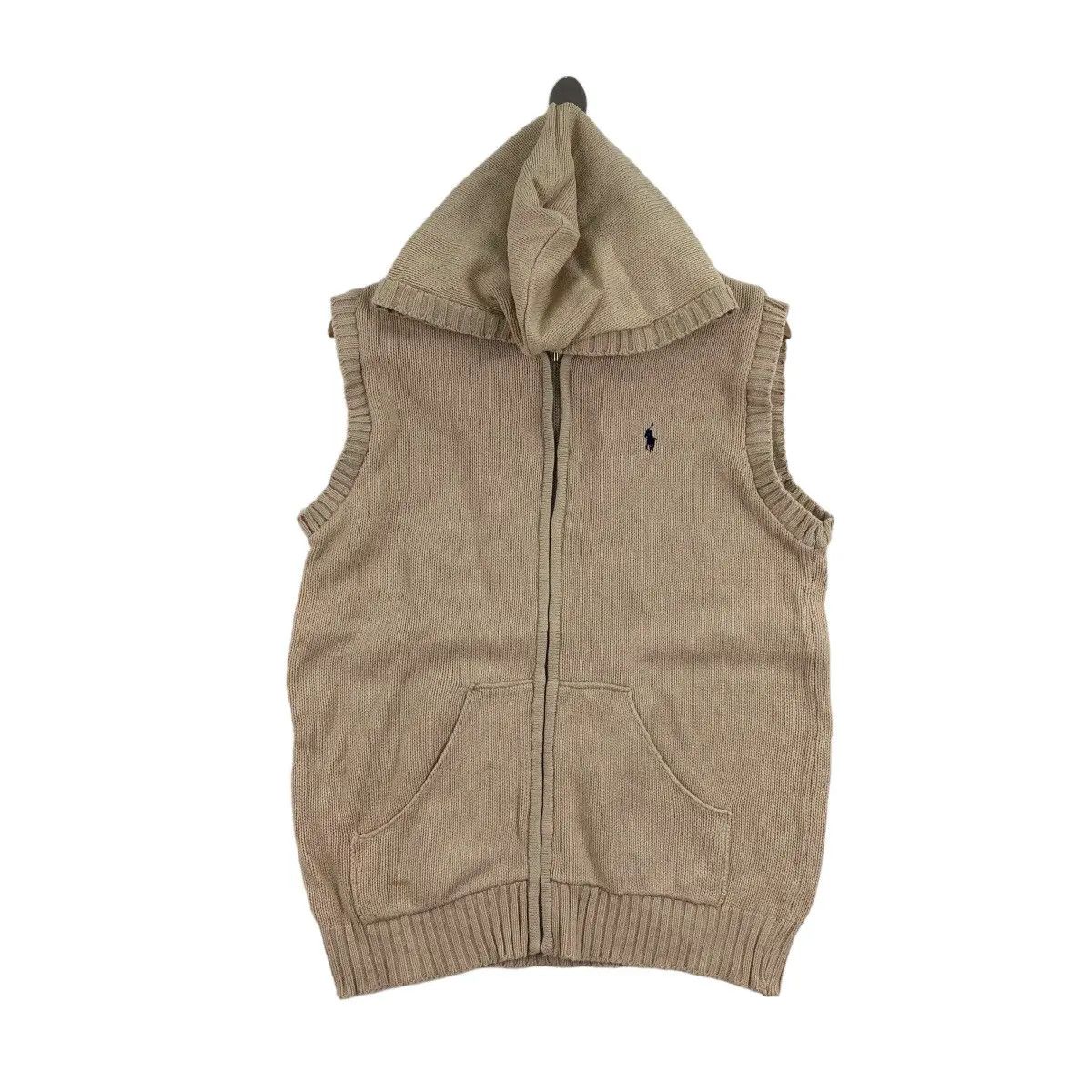 Polo Ralph Lauren Vtg POLO RALPH LAUREN Small Pony Knitwear Tank Top Hoodie Size M / US 6-8 / IT 42-44 - 7 Thumbnail