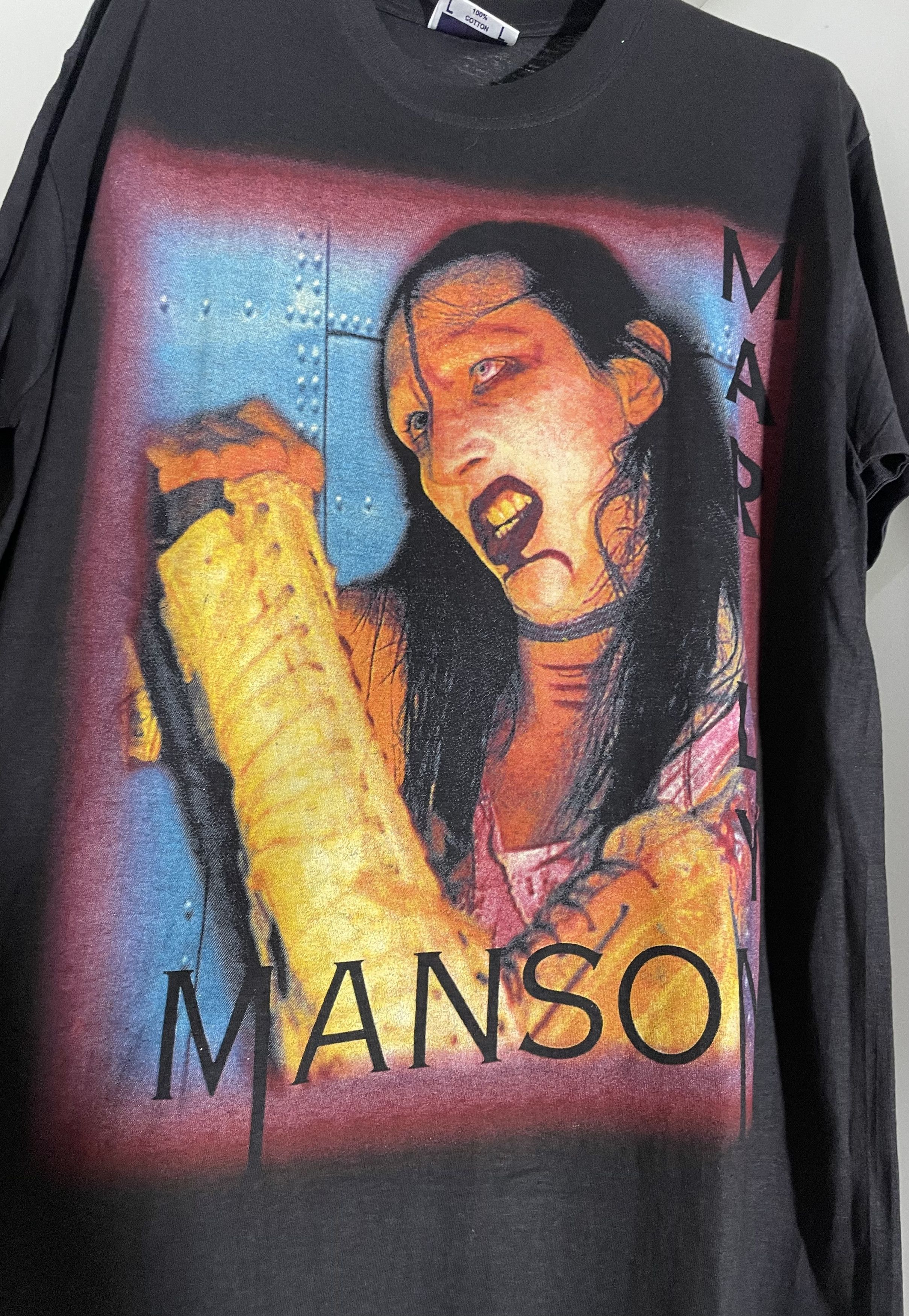 Marilyn Manson Vintage Marilyn Manson Antichrist Superstar 90’s tee Size US L / EU 52-54 / 3 - 3 Thumbnail