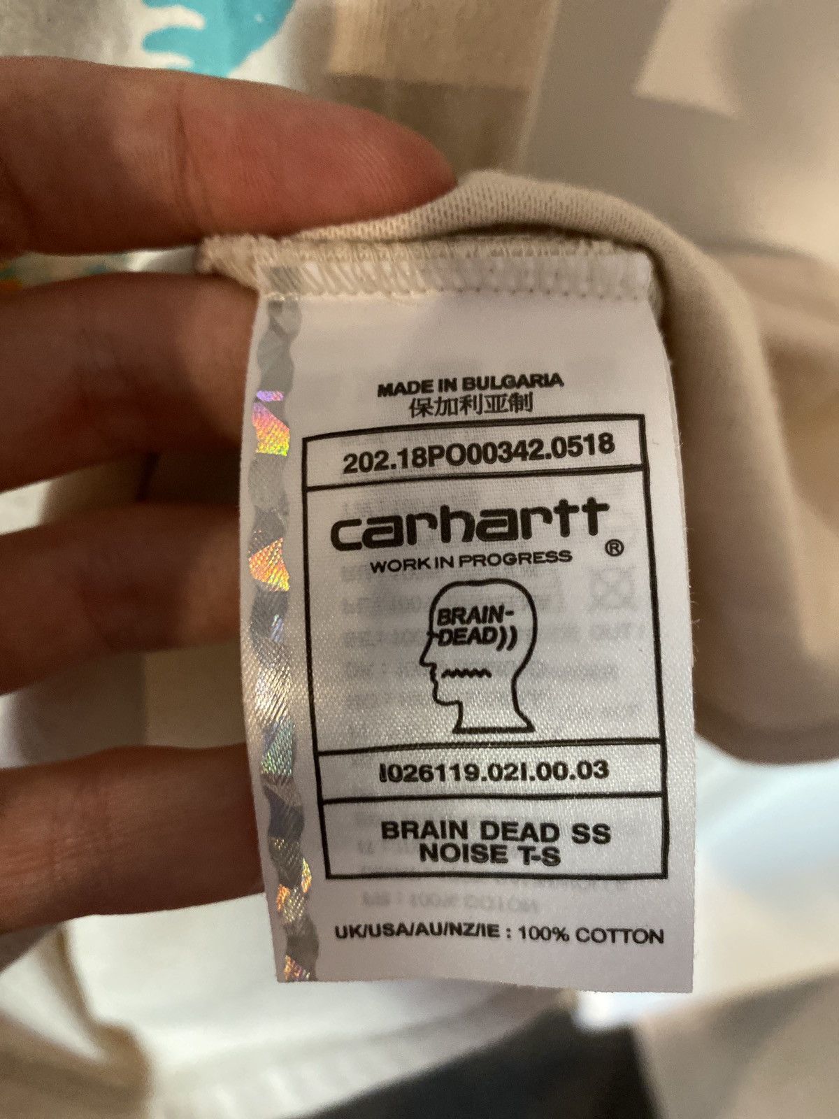 Brain Dead × Carhartt Wip Brain Dead x Carhartt Tshirt Size US S / EU 44-46 / 1 - 4 Thumbnail