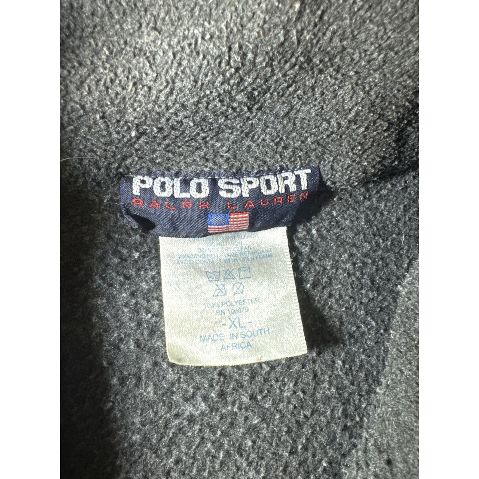 Polo Ralph Lauren VINTAGE Ralph Lauren Sport Polo Shirt Sweatshirt Gray XL Mens 90s Quarter Zip Fleece Pullover Size US XL / EU 56 / 4 - 5 Thumbnail