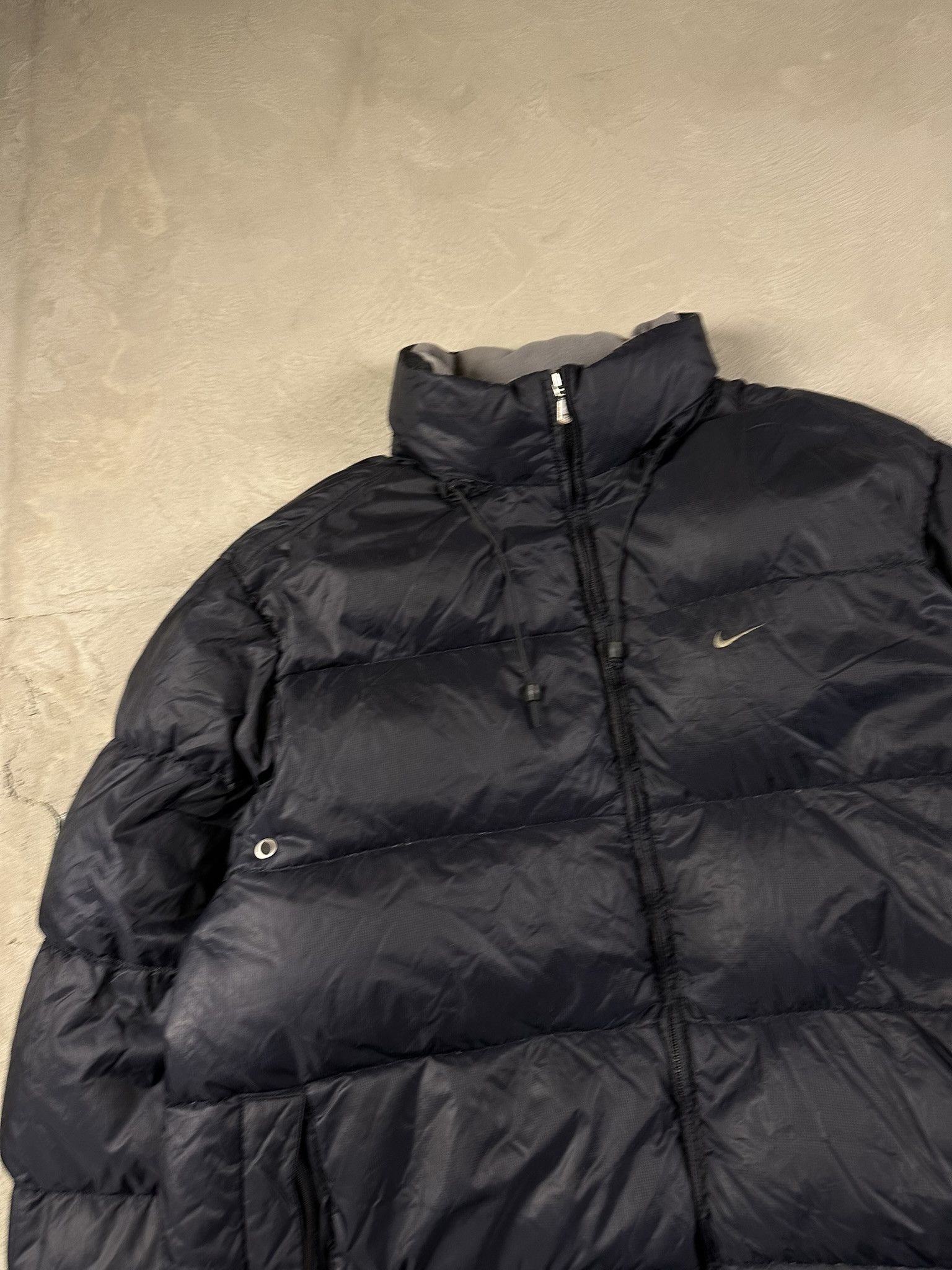 y2k 00s nike down jacket L 黒 Vintage Y2k Nike Down Puffer Boxy Jacket 2000s