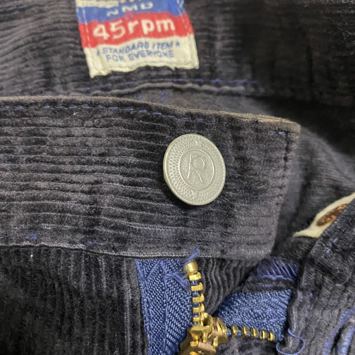 45rpm 45rpm Black Corduroy Pants Size US 29 - 20 Thumbnail