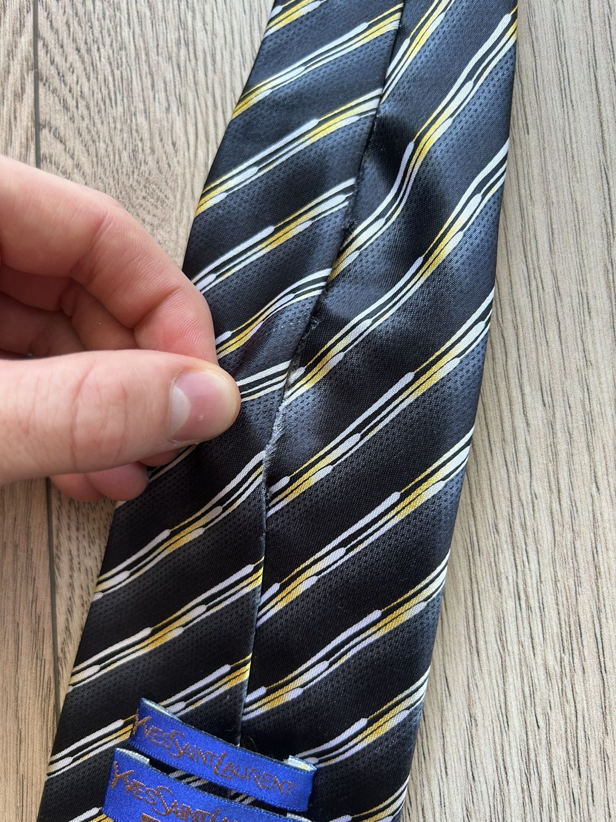 Vintage × Yves Saint Laurent Yves Saint Laurent Silk Pattern Tie Vintage Size ONE SIZE - 8 Thumbnail