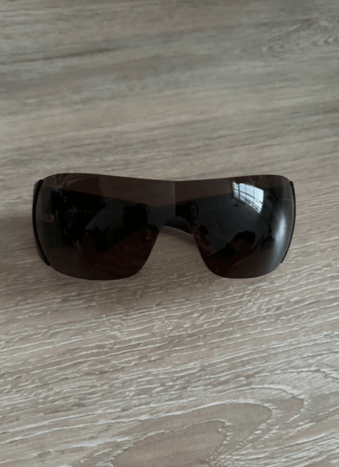Prada Prada Sunglasses Star Flame Mask Wrap Shield Metal Symbole Size ONE SIZE - 3 Thumbnail