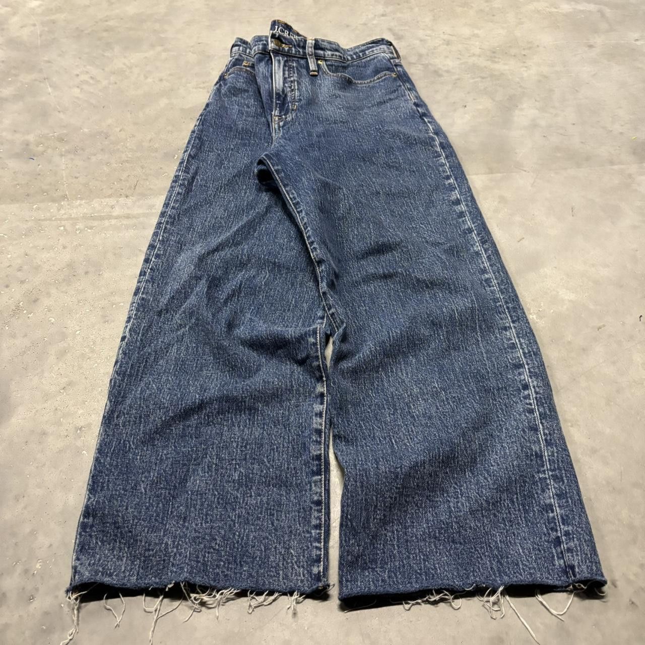 Japanese Brand × Vintage Crazy Vintage Y2K/2000s Baggy Dark Wash Grunge Denim Jeans! Size US 33 - 3 Thumbnail