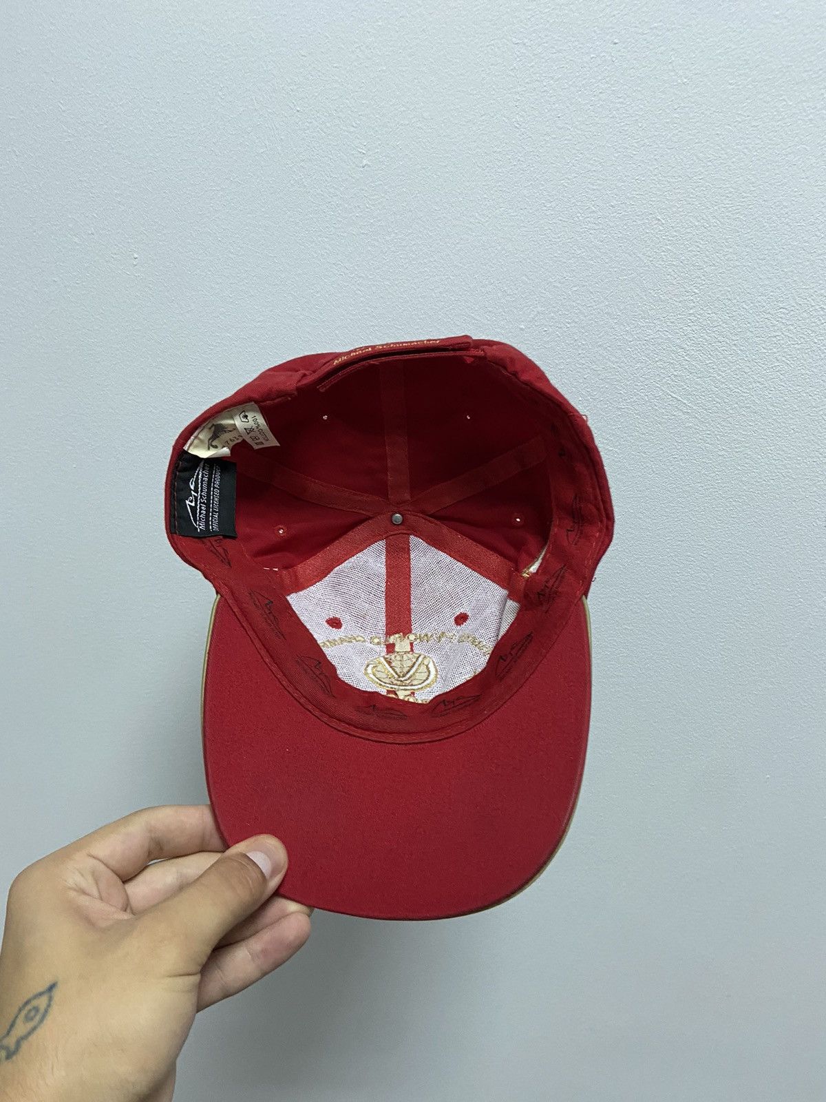 Ferrari × Vintage Ferrari Cap Vintage 2002 Michael Schumacher Racing Formula 1 Size ONE SIZE - 7 Thumbnail