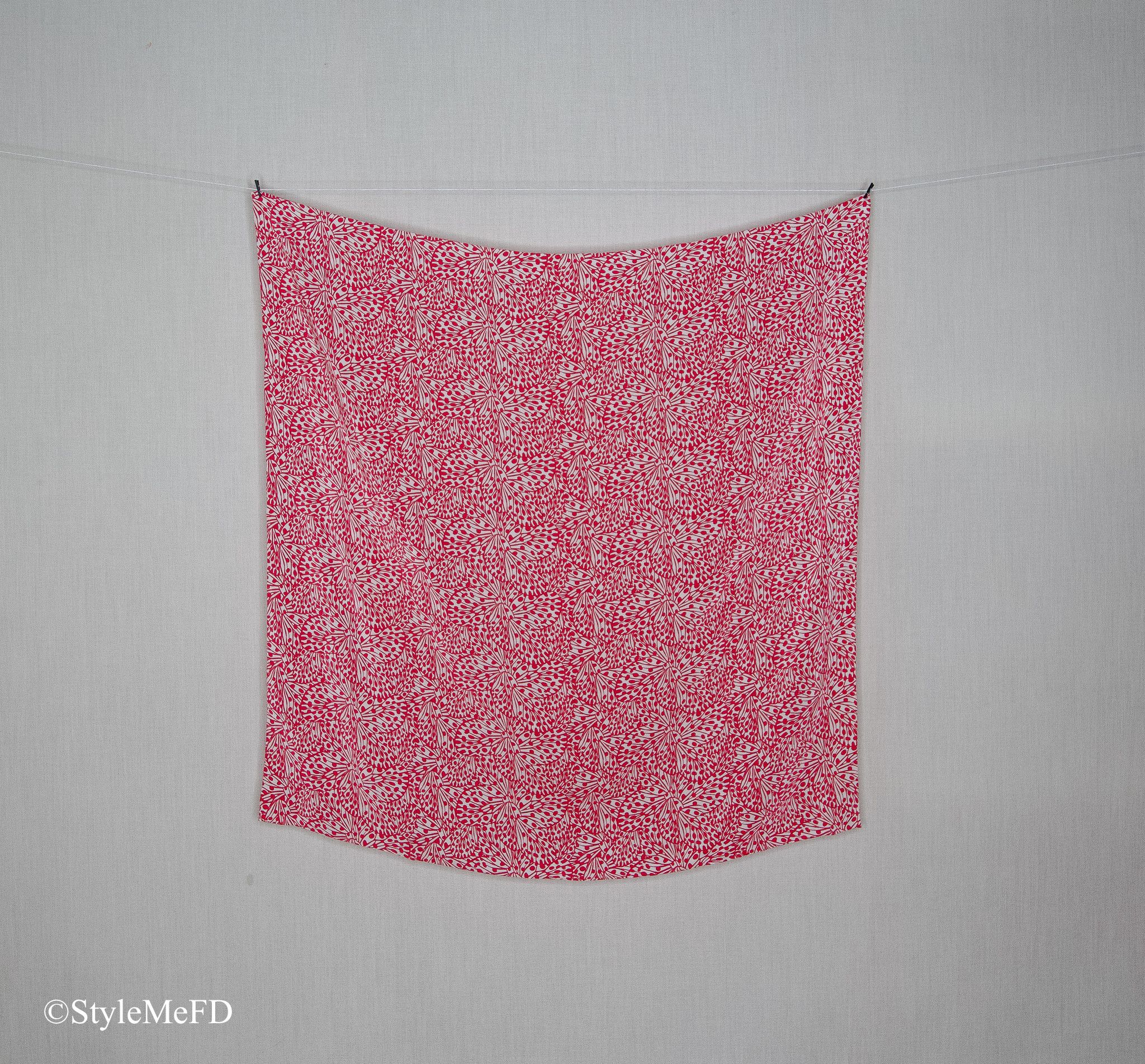 LIBERTY OF LONDON VINTAGE Pink 100% Silk Scarf