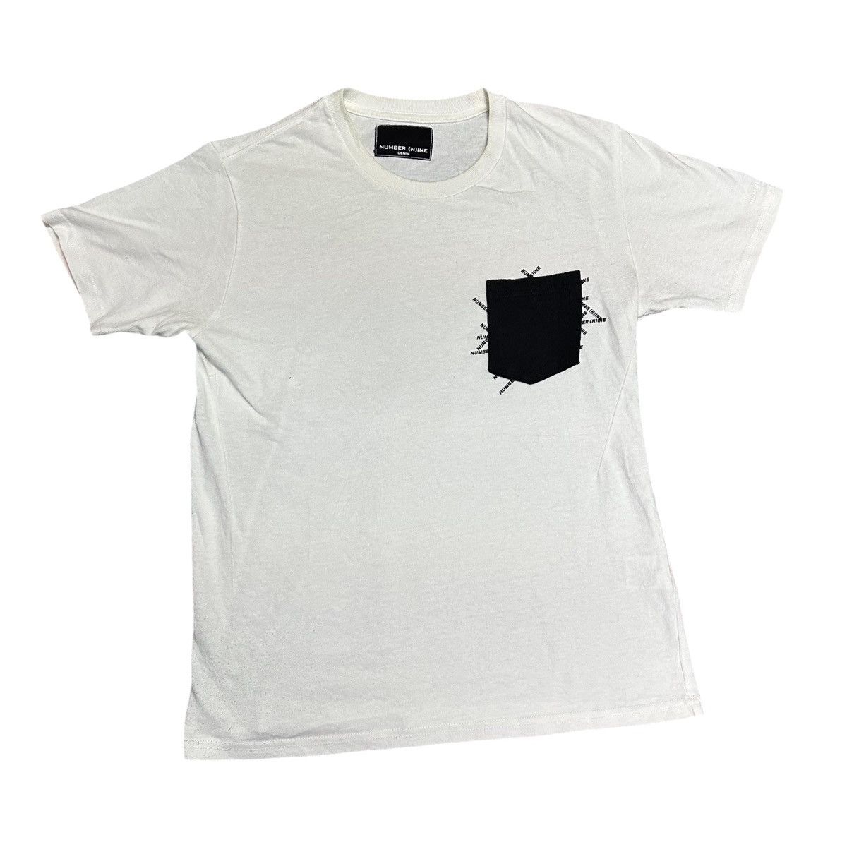 💥Number (n)ine💥 White tEe Single Pocket Tee💥