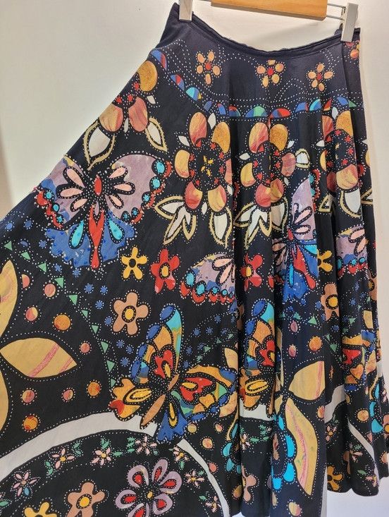 Other Nikky Y2k Maxi Floral Butterfly Whimsy Skirt Sequins - Xl Size 32" / US 10 / IT 46 - 3 Thumbnail