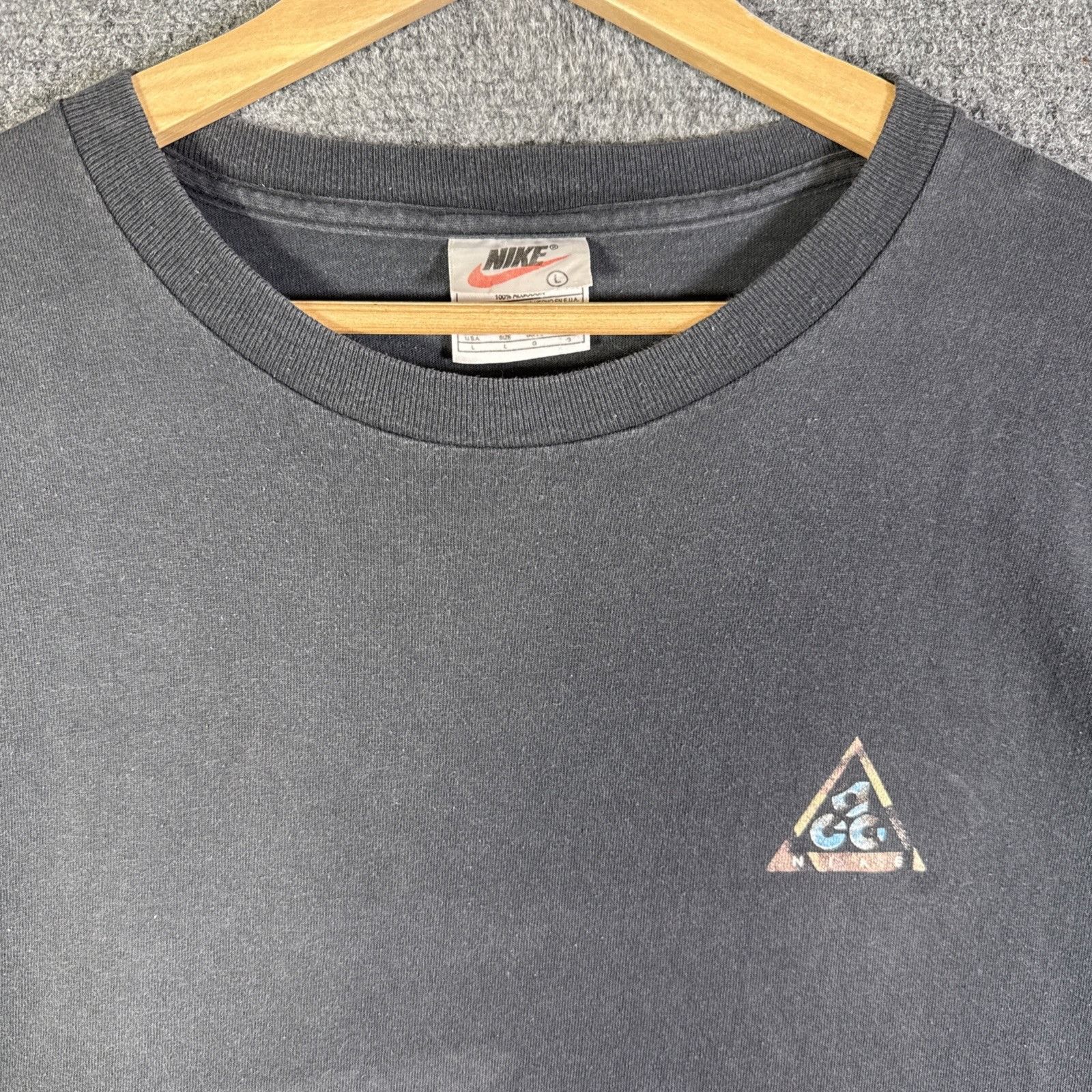 Nike ACG Vintage Nike ACG Shirt Mens XL Black SpellOut 90s All Condit Size US XL / EU 56 / 4 - 3 Thumbnail