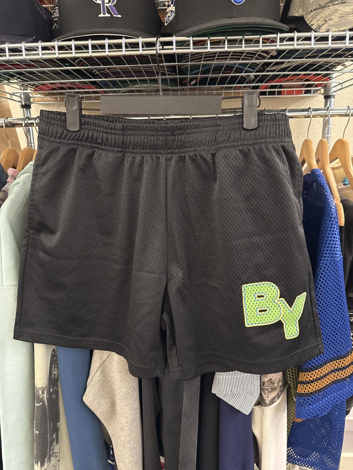 Be You Black Mesh Shorts