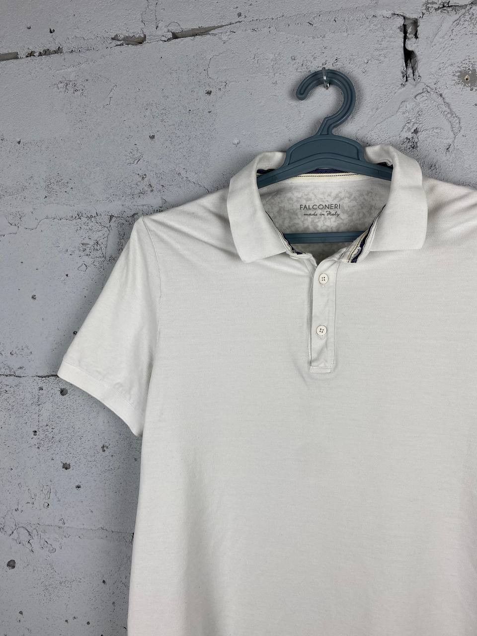Falcone Falconeri Luxury White Dress Polo Made In Italy Size US L / EU 52-54 / 3 - 3 Thumbnail
