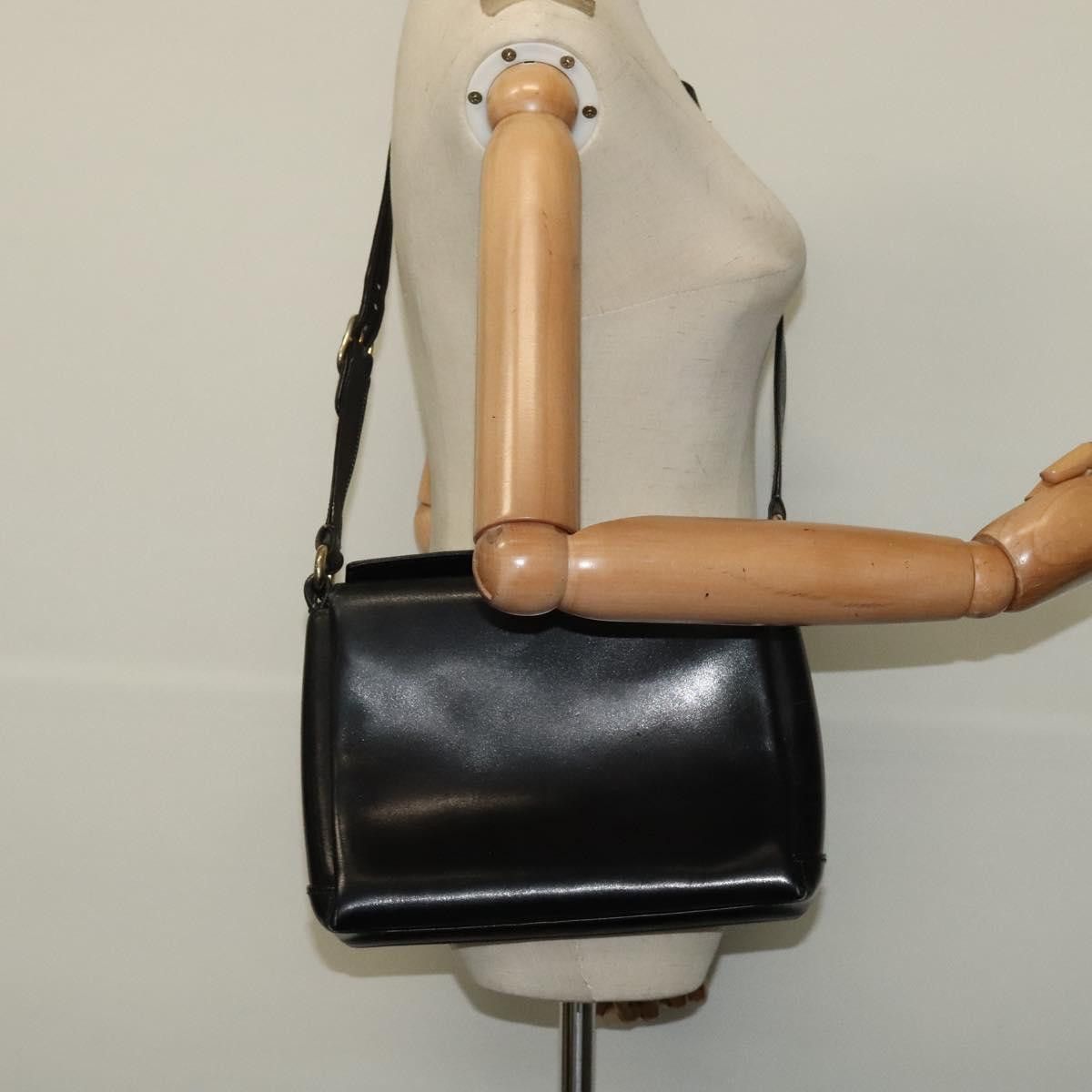 Gucci GUCCI Shoulder Bag Leather Black Gold Size ONE SIZE - 22 Thumbnail