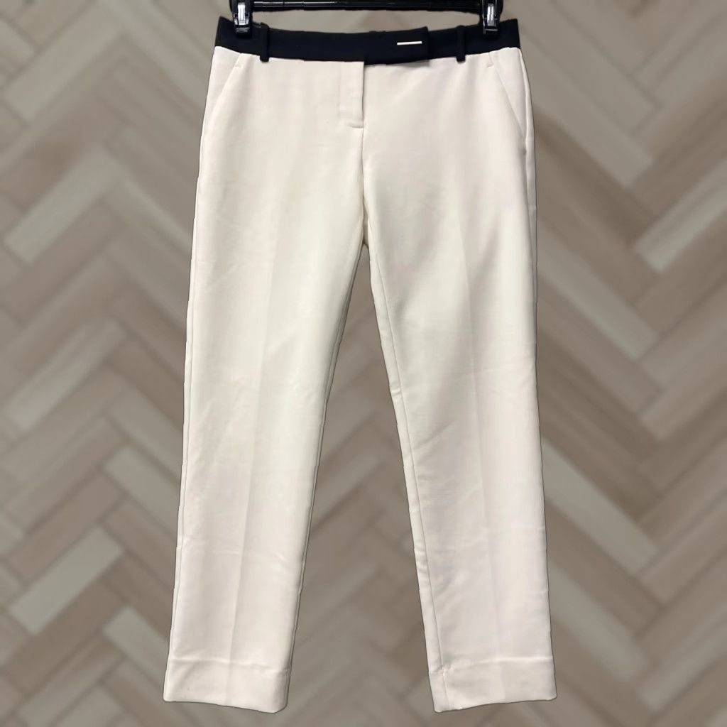 Vintage Scandal Pants Womens Size 2 Tan Crop Slim Leg Trouser Flat Front/ 113-10 Size 30" / US 8 / IT 44 - 1 Thumbnail