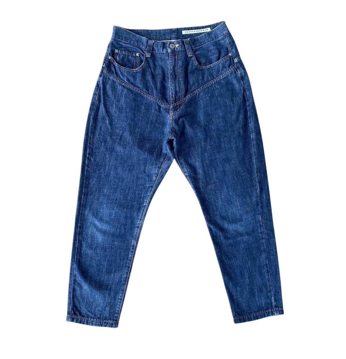 Issey Miyake SUNAOKUWAHARA JAPAN SHORT ANKLE CUT DENIM Size US 30 / EU 46 - 1 Thumbnail