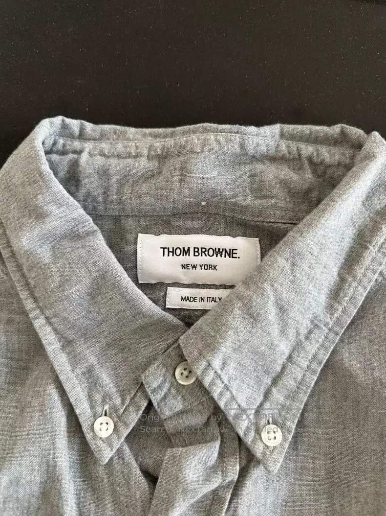 Thom Browne Thom Browne Gray Sleeve Logo Shirt Size US XL / EU 56 / 4 - 3 Thumbnail