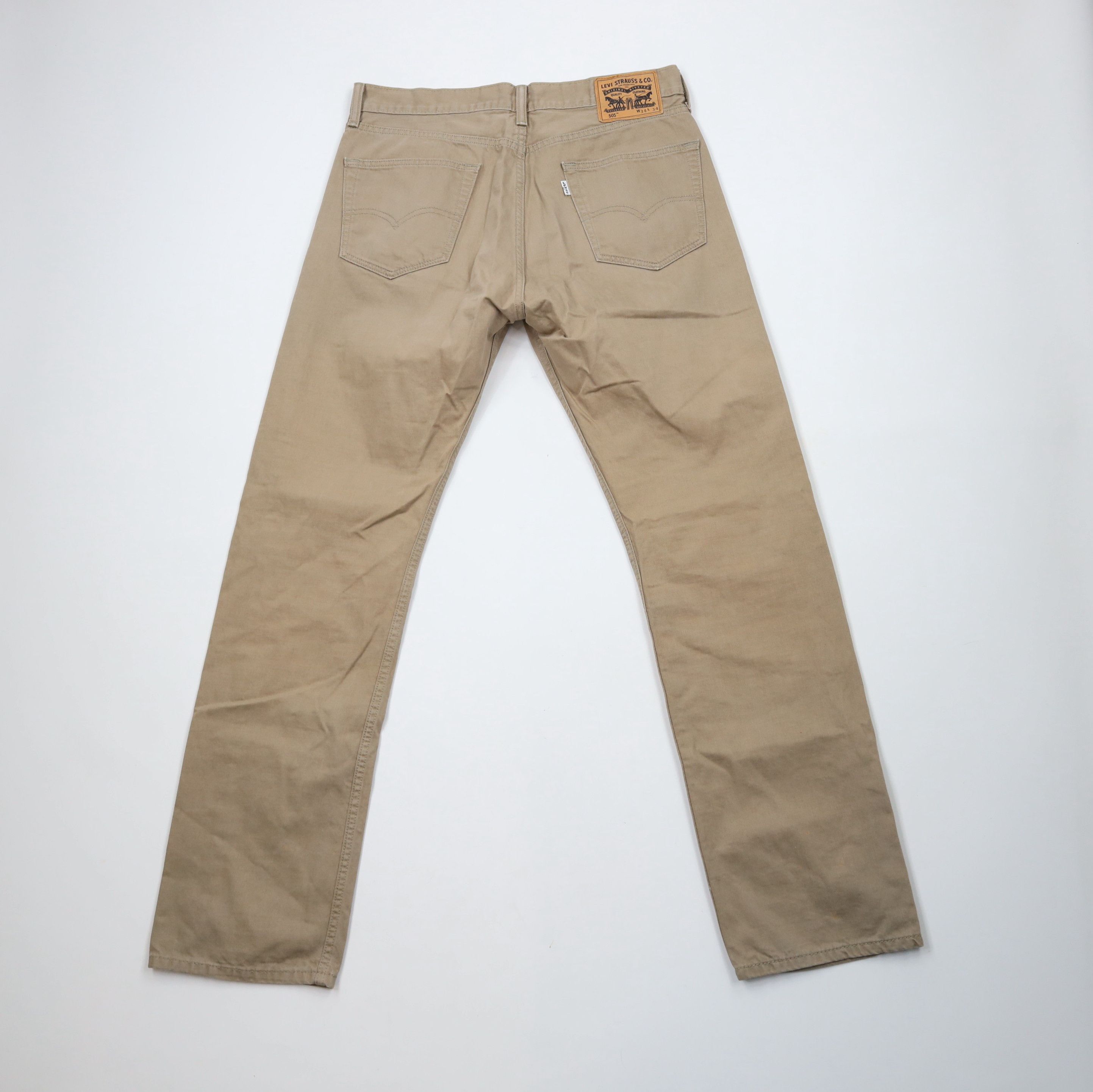 Levi's × Vintage Vintage Y2K Levis 505 Regular Fit Denim Jeans Brown Cotton Size US 34 / EU 50 - 9 Thumbnail