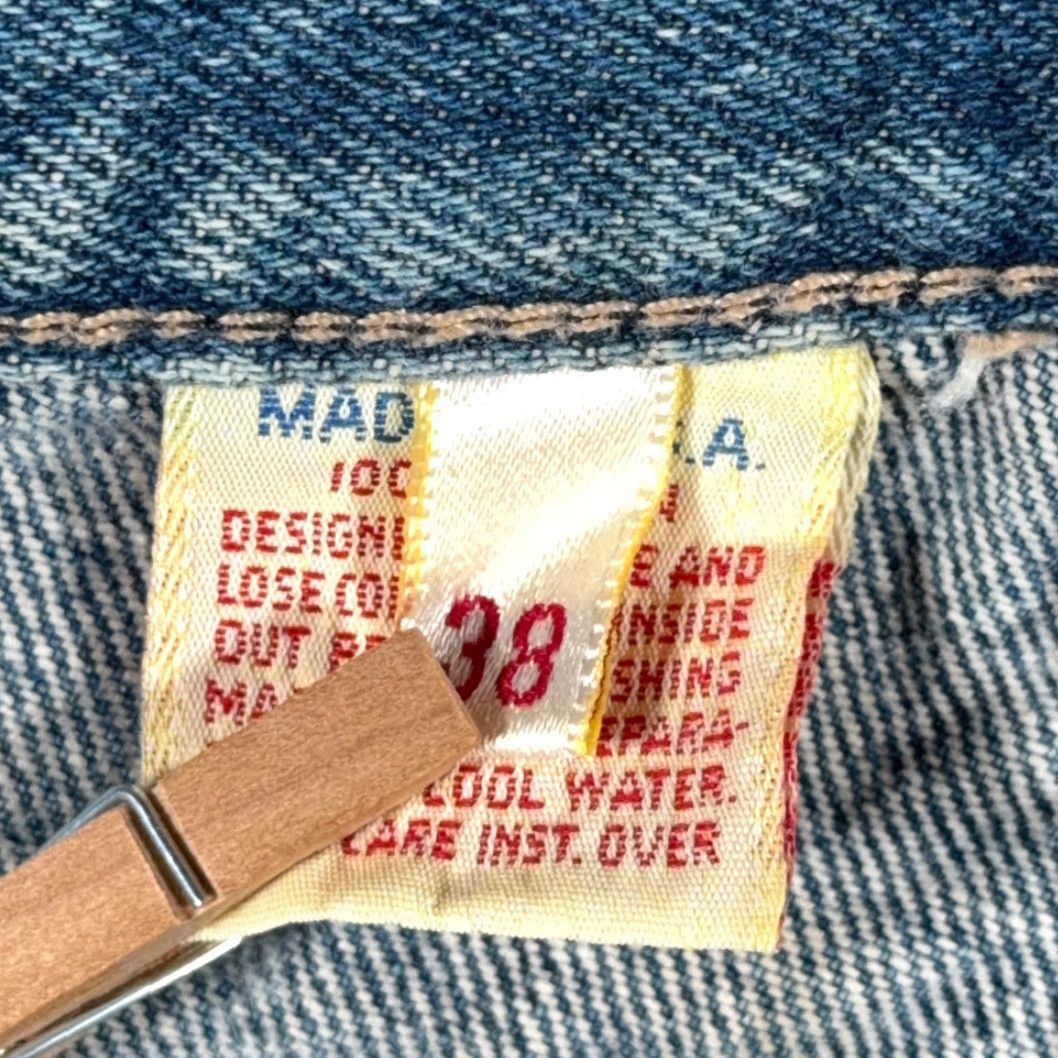 Calvin Klein VINTAGE Calvin Klein Jeans Mens 36x32 Blue Dark Wash Denim Scovill Zip 80s Size US 36 / EU 52 - 5 Thumbnail