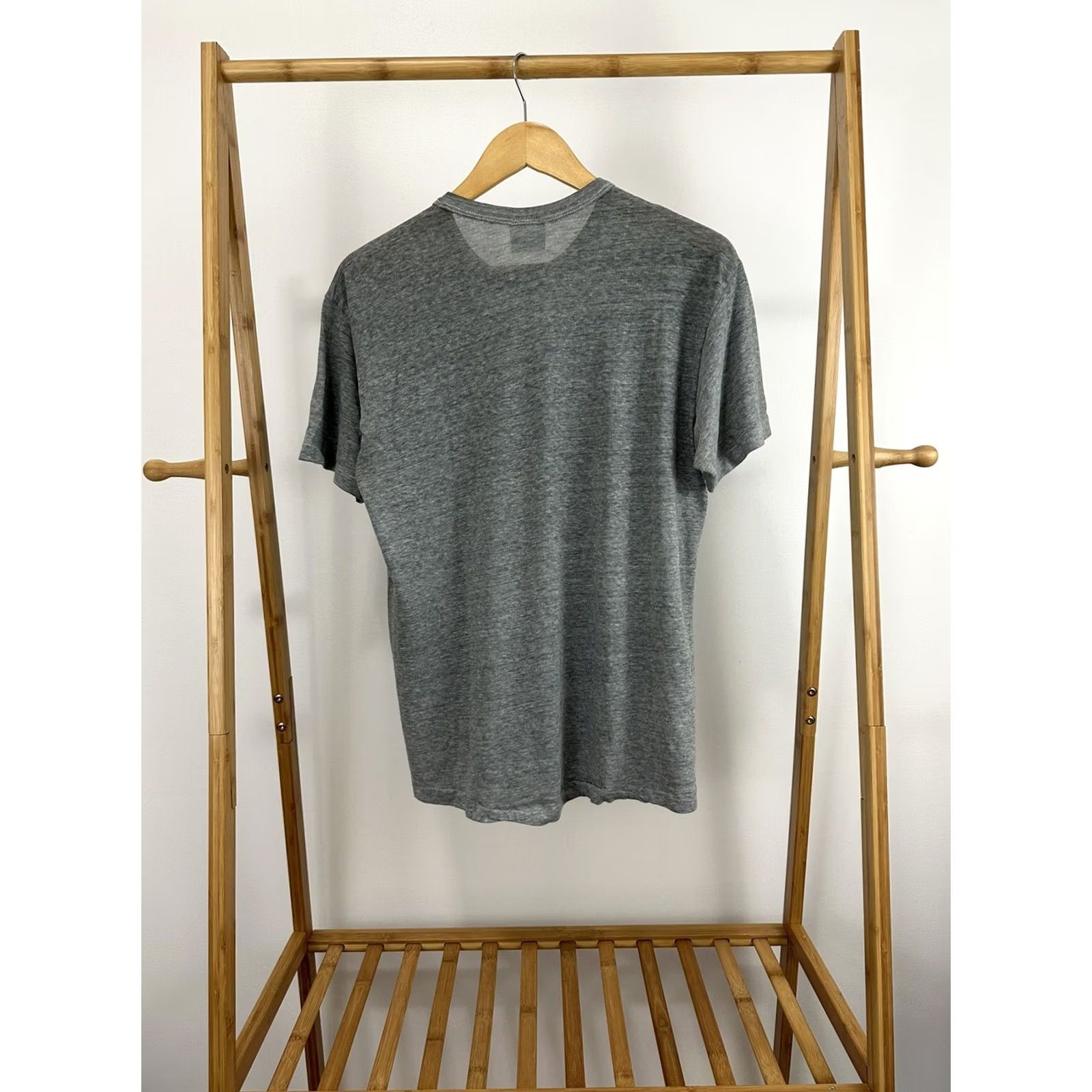 Hanes VINTAGE Hanes 80s T-Shirt L Gray USA Go HOG Wild In Vermont Pig Paper Thin Burnout Mens Size US L / EU 52-54 / 3 - 2 Thumbnail