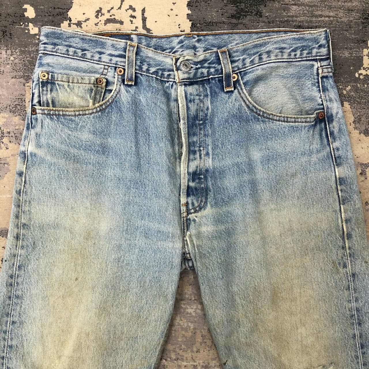 Levi's × Levi's Vintage Clothing P768 VTG 501 LEVI'S MADE IN USA RIPPED JEANS GRUNGE Size US 32 / EU 48 - 3 Thumbnail