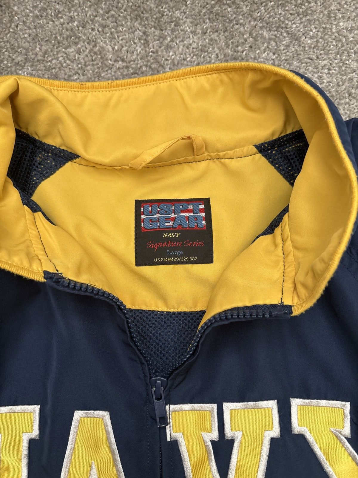American Apparel Vintage USPT GEAR Navy Jacket Signature Series Size US L / EU 52-54 / 3 - 3 Thumbnail