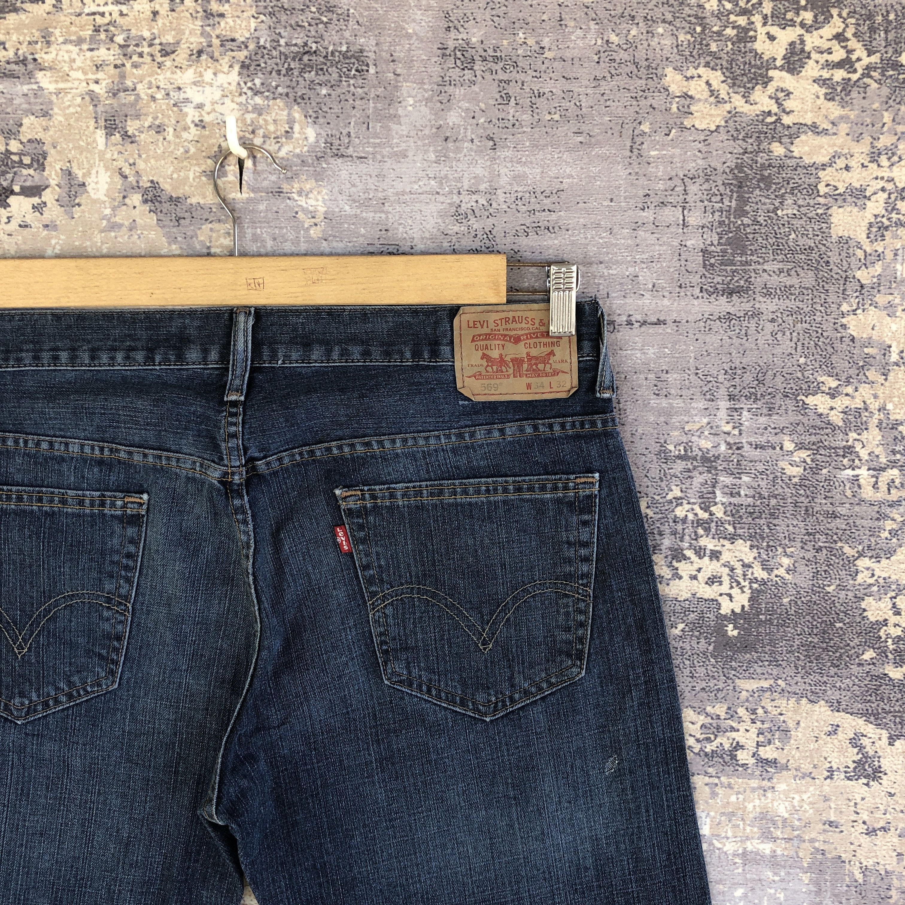 Levi's Vintage Y2K Levis 569 Baggy Jeans Levi's Faded Ripped Denim Size US 36 / EU 52 - 5 Thumbnail