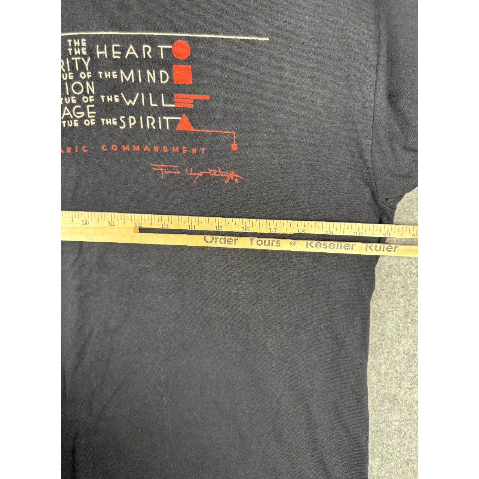 Hanes Beefy-T Frank Lloyd Wright Tシャツ VINTAGE Hanes Beefy-T Frank Lloyd Wright Shirt Men's L Black