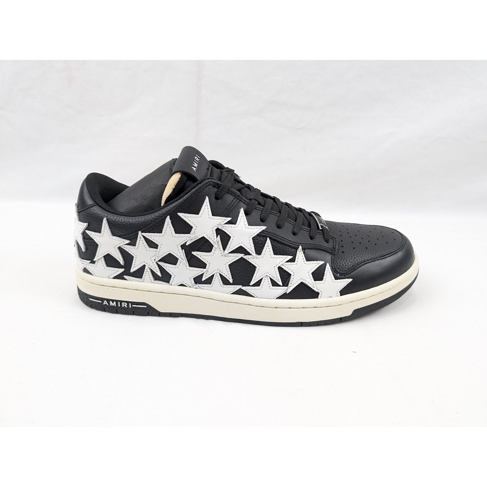 Amiri o1rshd1 Stars Low-Top Sneakers in Black/White Size US 13 / EU 46 - 1 Thumbnail