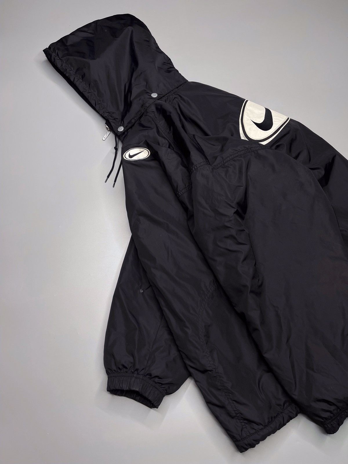 Nike × Vintage Vintage Y2k Nike Nylon Big Logo Jacket Size US L / EU 52-54 / 3 - 2 Thumbnail