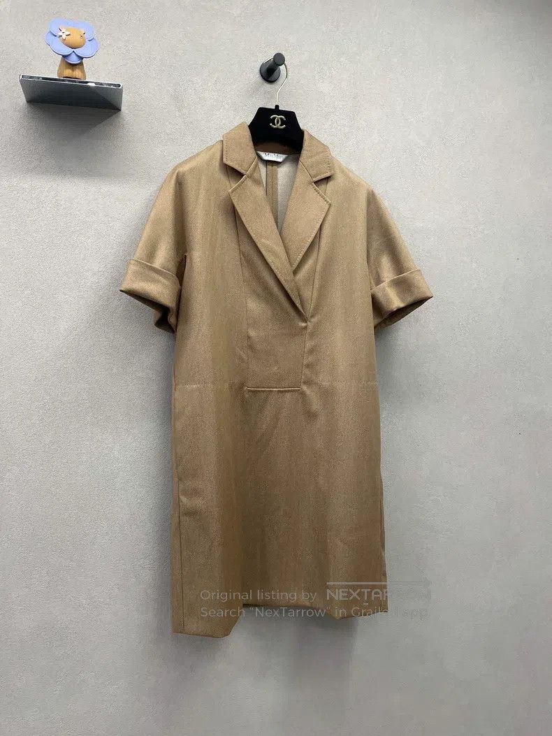 Max Mara Max Mara Warm Camel Dress Size S / US 4 / IT 40 - 3 Thumbnail