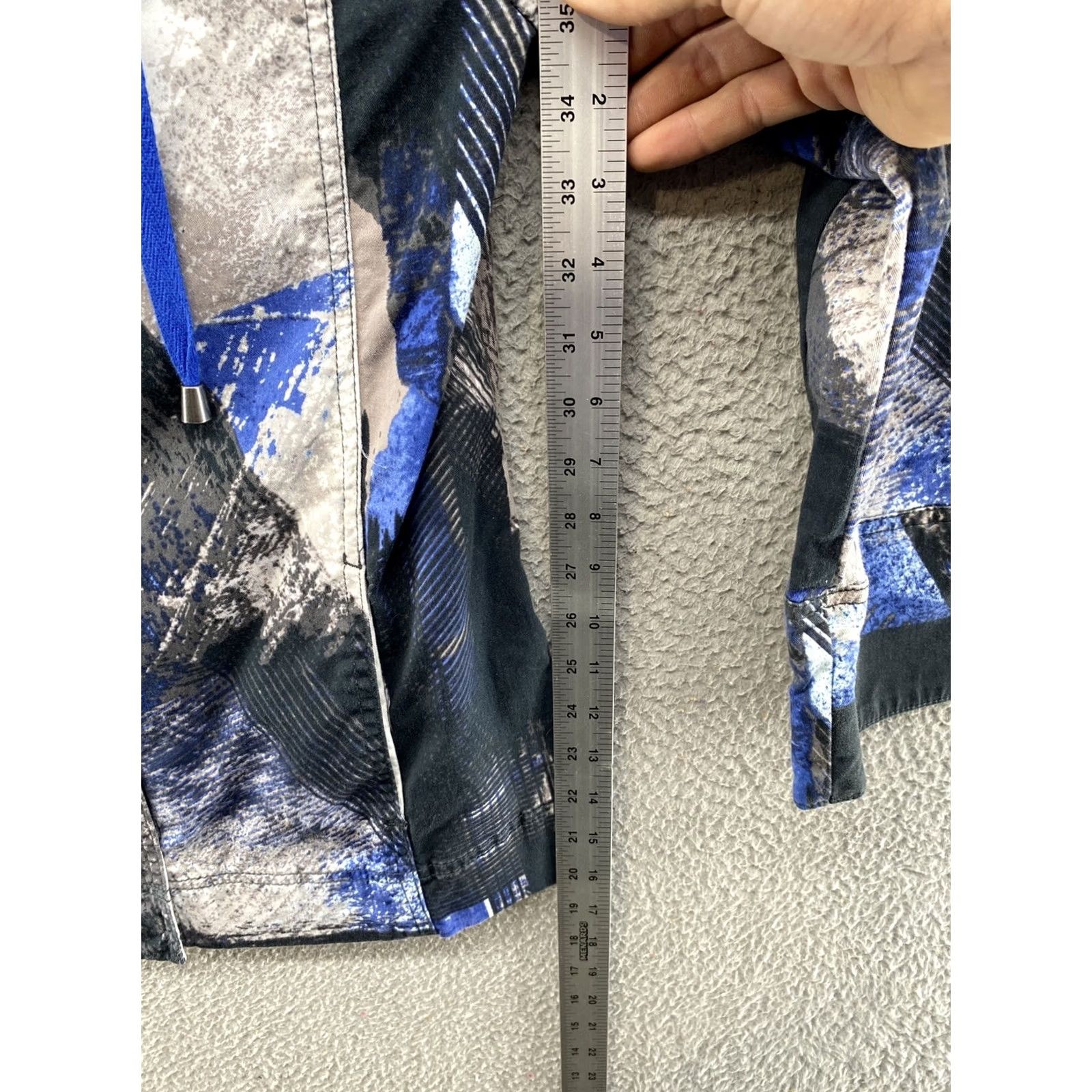 Jockey Jockey Women's Abstract Full Zip Jacket in Size Small, Multicolor, Cotton Blend, Long Sleeve, Mid-Length, Casual, Regular Fit, Zip, Jacket Size S / US 4 / IT 40 - 5 Thumbnail