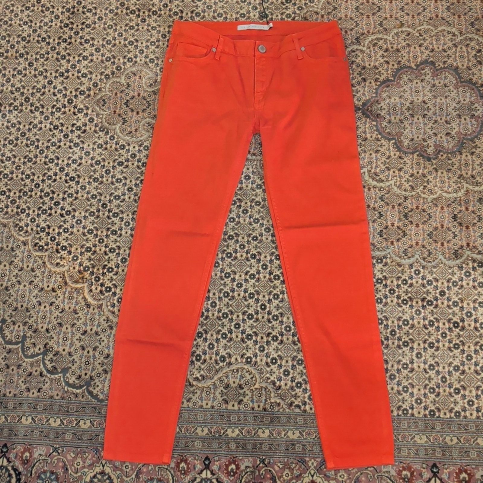Victoria Beckham Victoria Beckham Red Women's Jeans Size 29 Size 29" - 7 Thumbnail