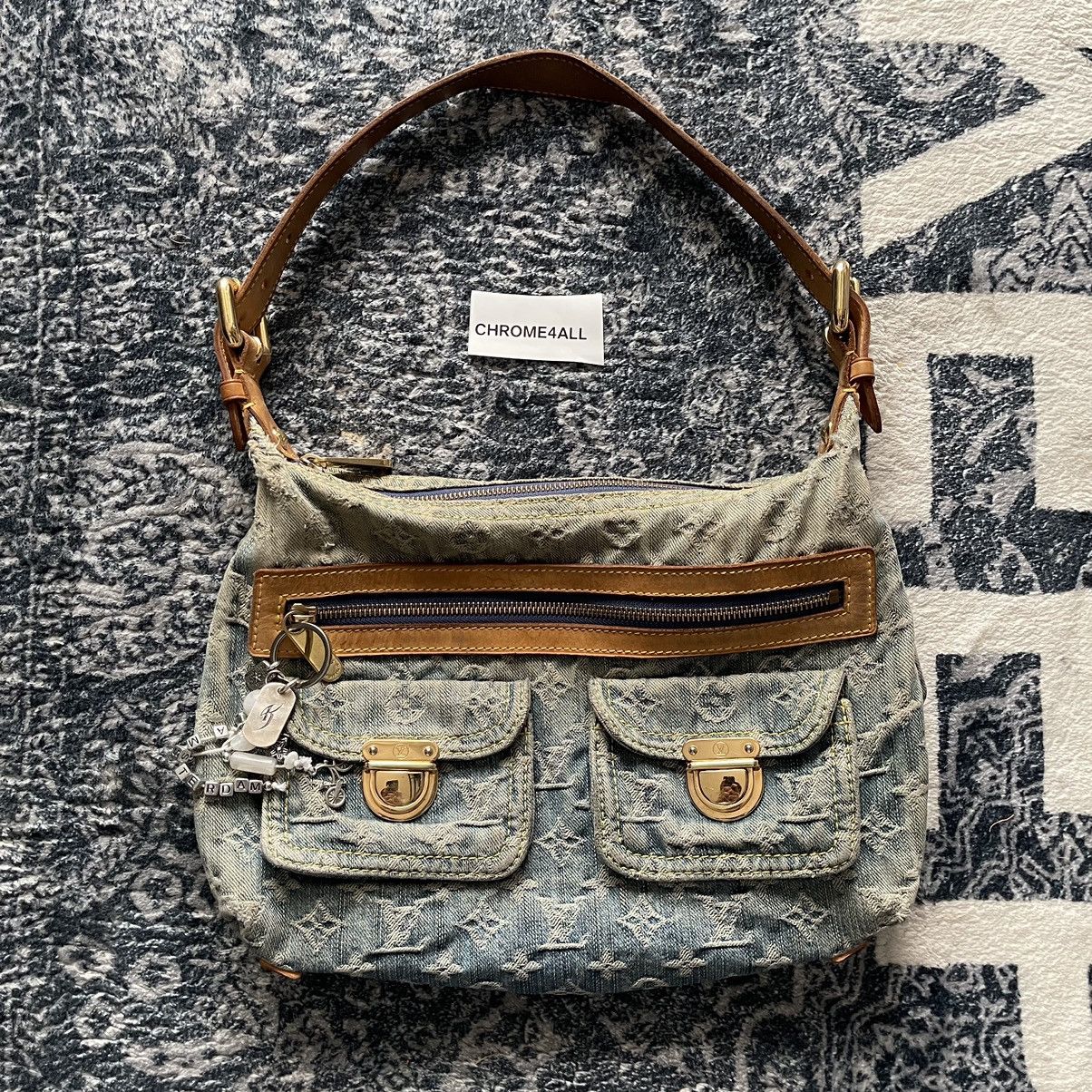 Louis Vuitton × Vintage Louis Vuitton Baggy PM Monogram Denim Shoulder Bag Size ONE SIZE - 1 Thumbnail