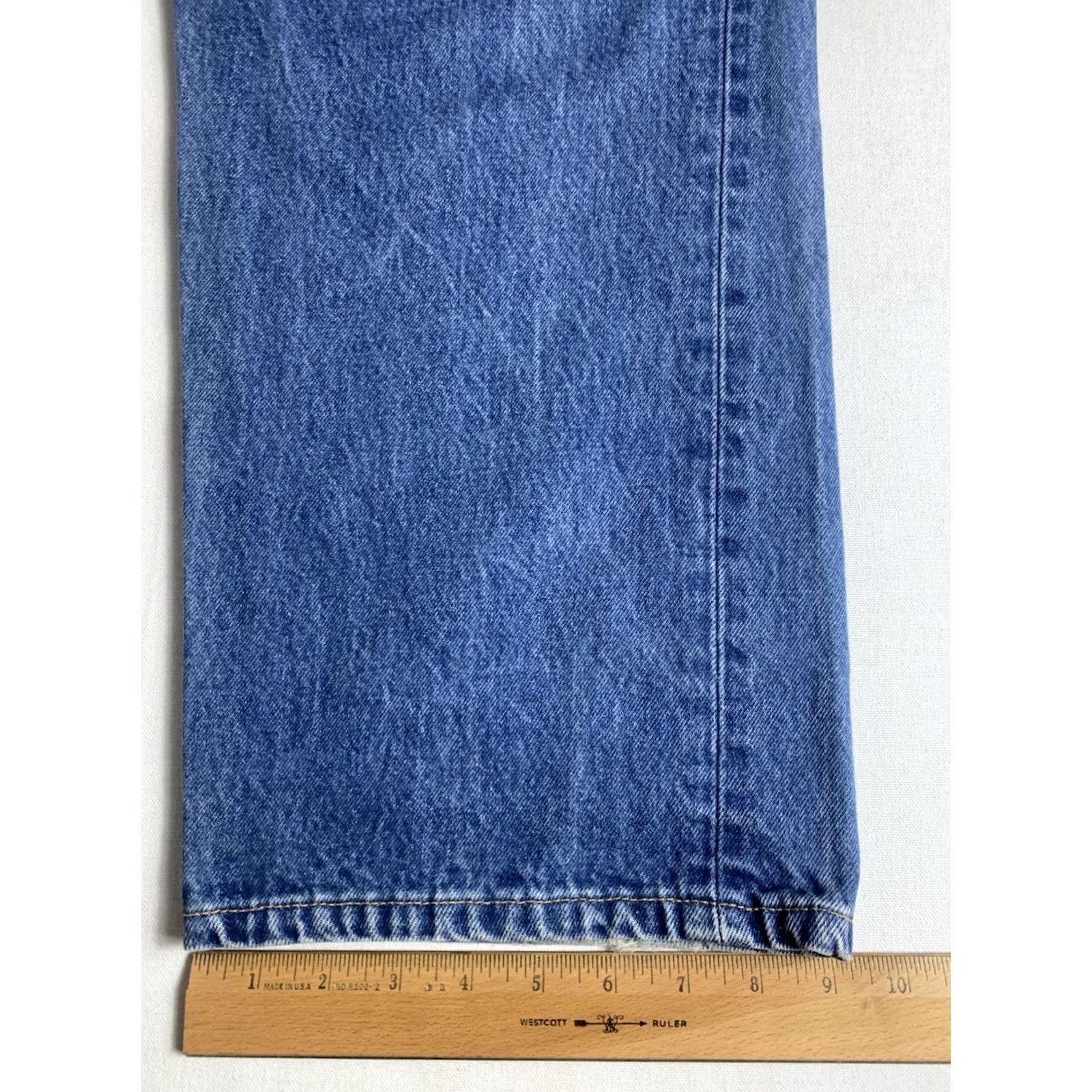 Levi's VINTAGE Levi's 501 Jeans Shirt? No, Better: Levi's 501 Jeans Men Blue 42x29 Regular Button Fly USA 90s Straight Denim Jeans 5-Pocket Size US 42 / EU 58 - 5 Thumbnail