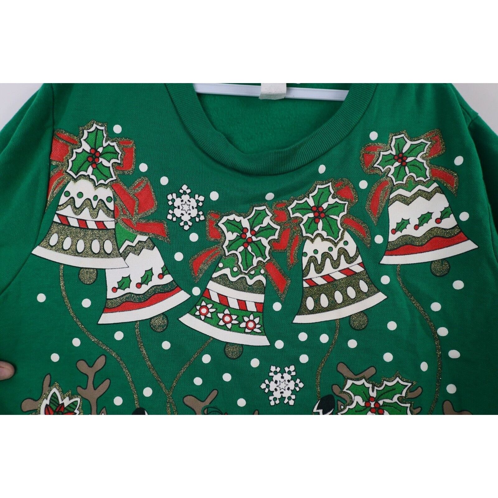 Vintage Vintage 90s Streetwear Christmas Reindeer Sweatshirt Size L / US 10 / IT 46 - 5 Thumbnail