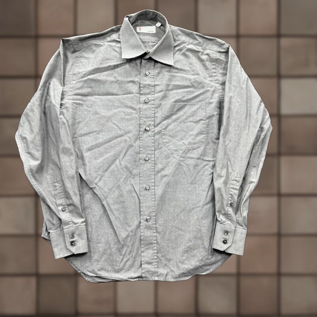 Missoni Missoni Shirt Men 15.5 39 Gray Cotton Long Sleeve Button Up Designer Business Shirt Size US L / EU 52-54 / 3 - 1 Thumbnail