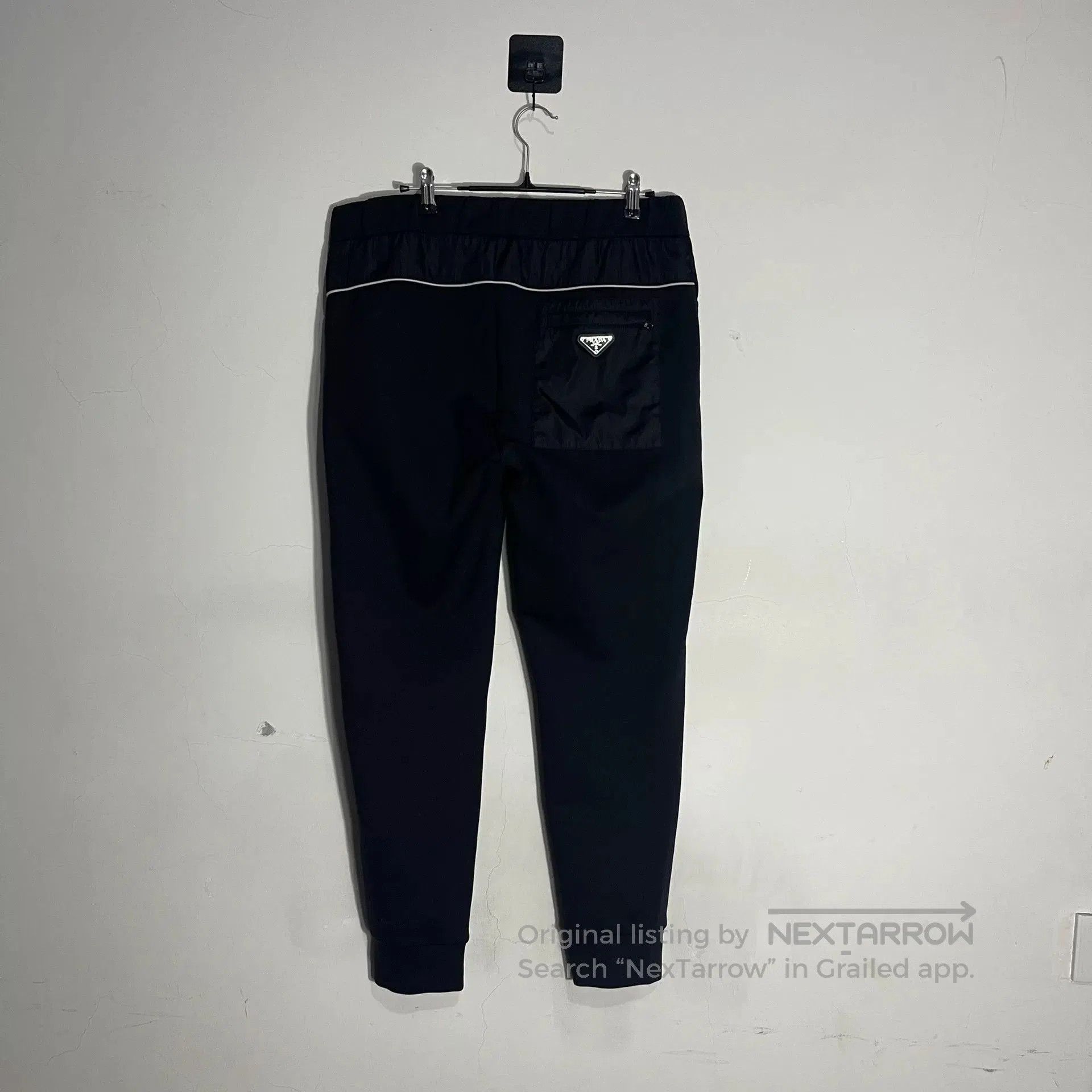 Prada Prada Black Sports Pants Triangular Logo. Size US 32 / EU 48 - 1 Thumbnail