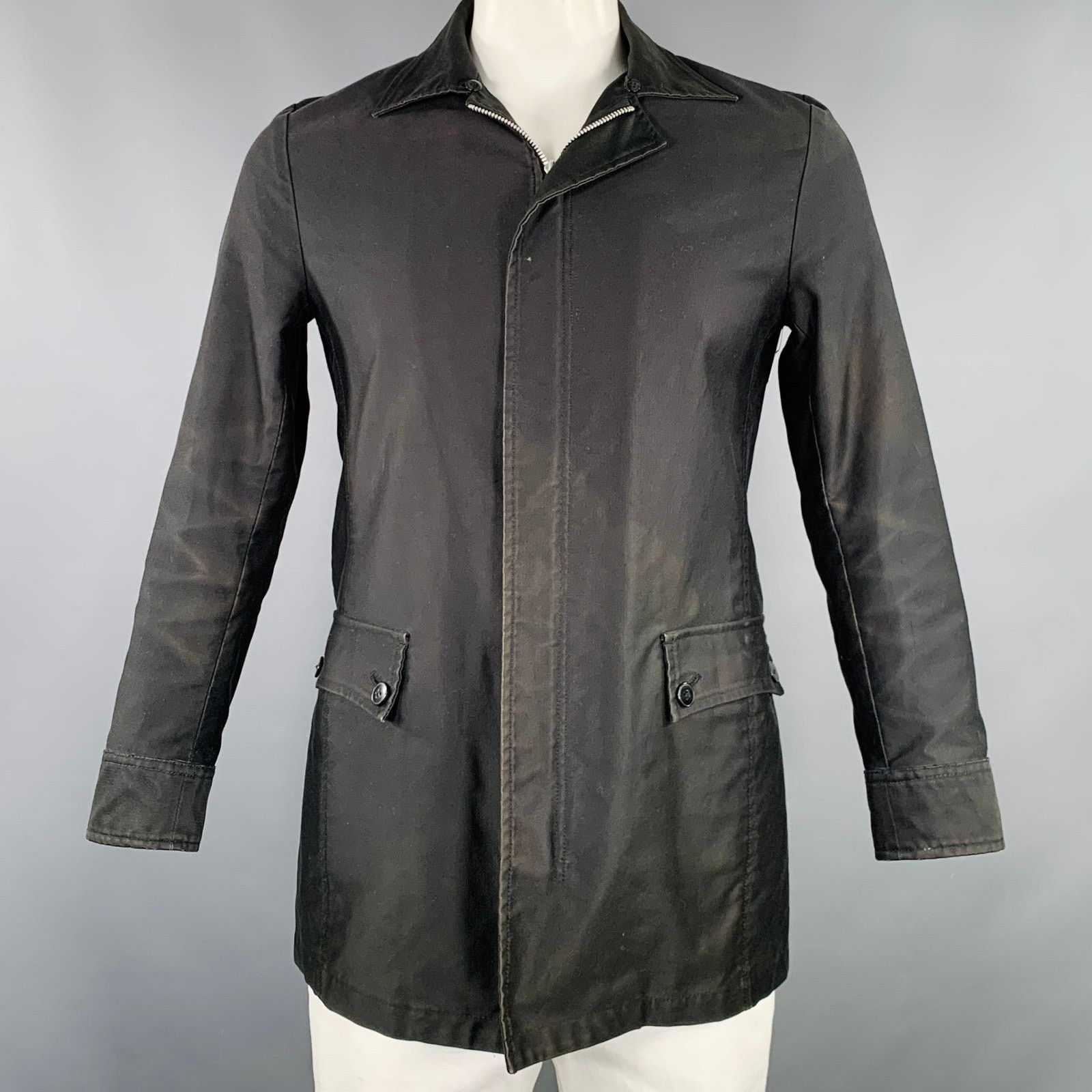 Takeo Kikuchi TAKEO KIKUCHI Size L Black Cotton Zip Up Coat Size US L / EU 52-54 / 3 - 1 Thumbnail
