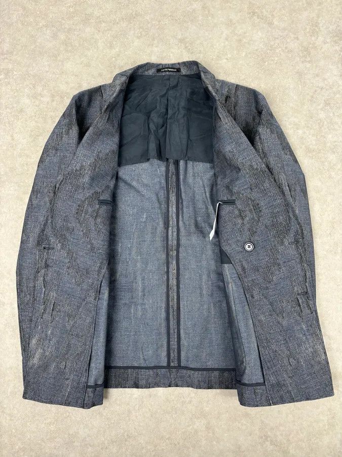 Emporio Armani AW2019 Emporio Armani Double-Breasted Metallic Textured Blazer Jacket Size 44R - 7 Thumbnail