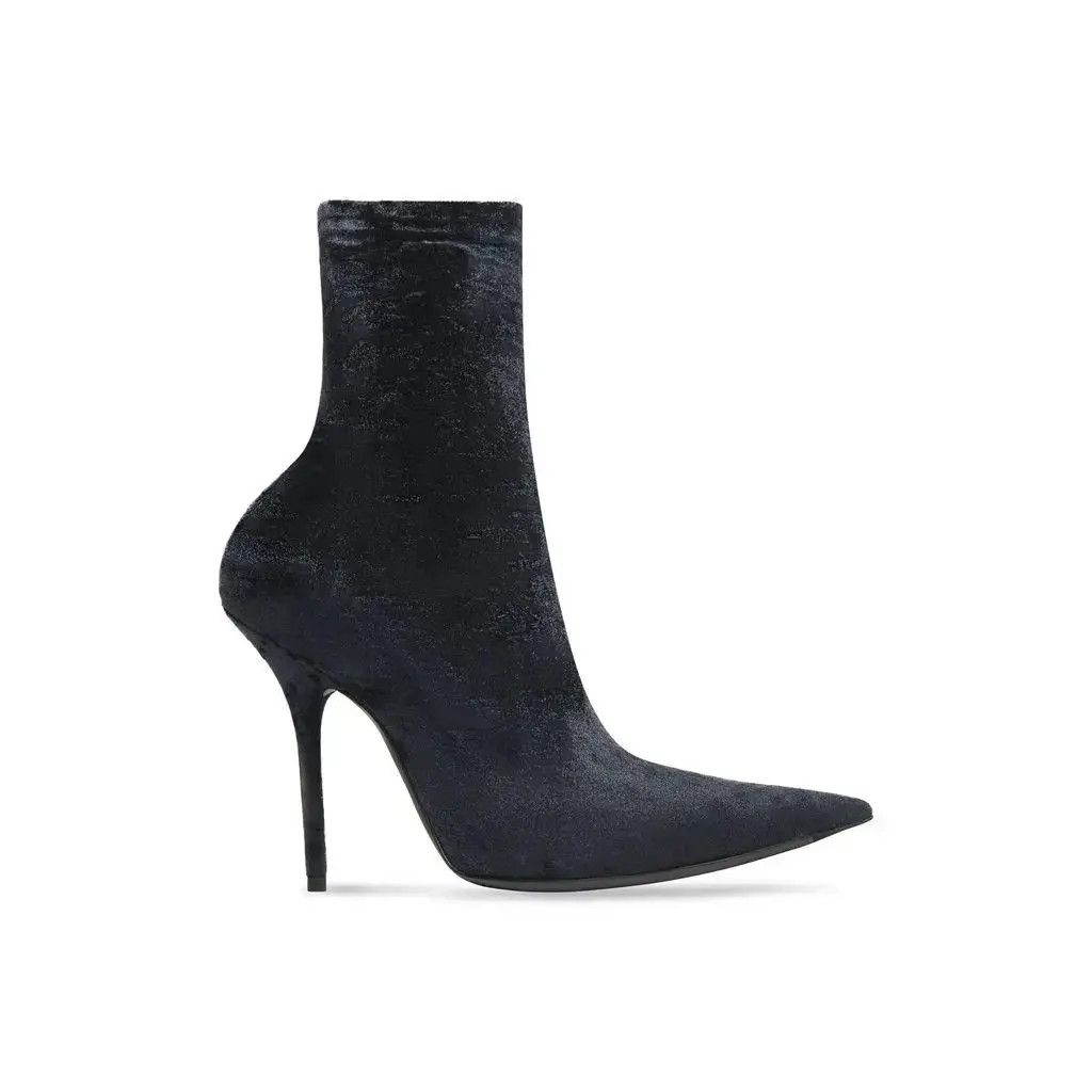 Balenciaga o1w1db10625 Knife 110mm Booties in Black Size US 6 / IT 36 - 1 Thumbnail